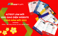 AZtest làm mới kho giao diện website chào Năm mới 2022