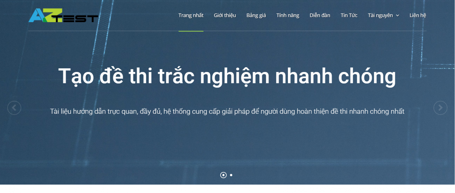 AZtest trang web làm trắc nghiệm online chất lượng, hiệu quả